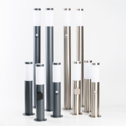 BRILAGI - Lampada da esterno con sensore di movimento ELIA 1xE27/20W/230V IP44 100 cm cromo opaco