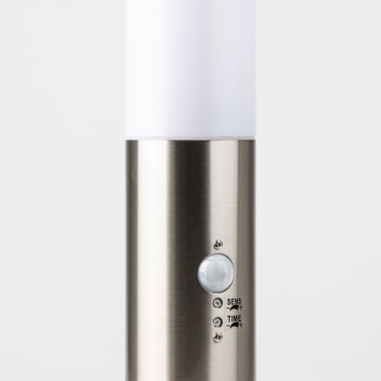 Brilagi - Lampada da esterno con sensore NOVA 1xE27/15W/230V 40 cm IP44 cromo opaco