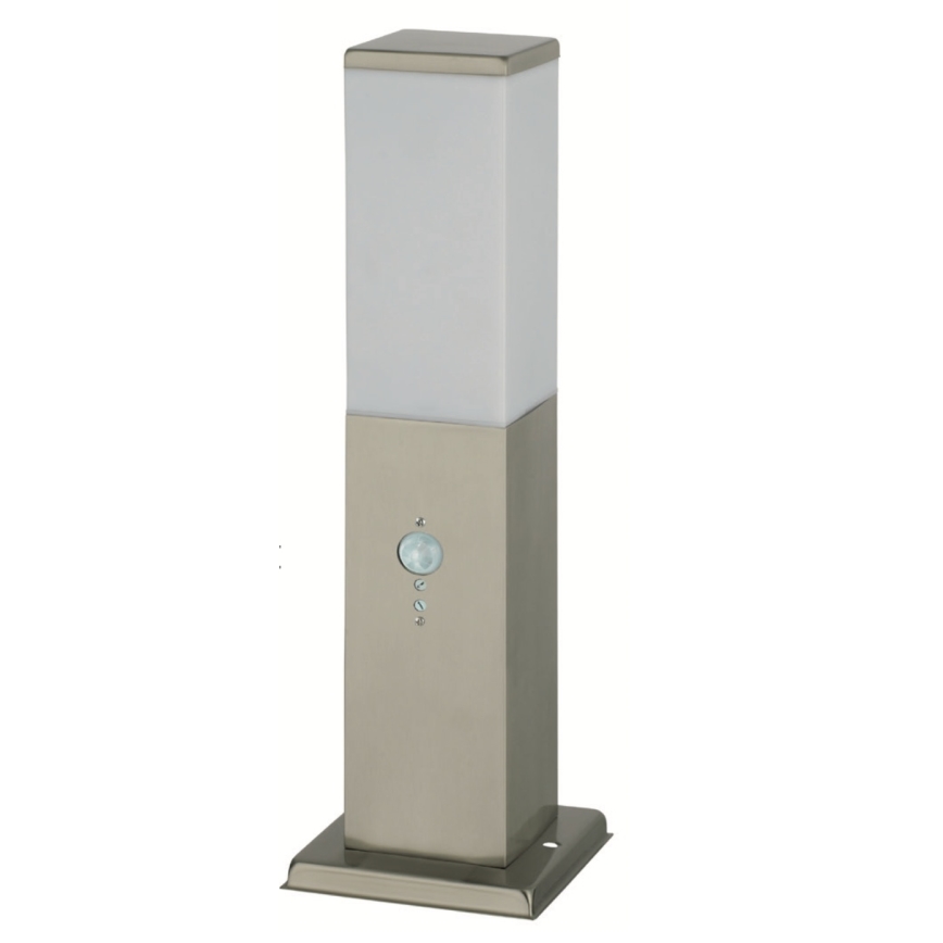 Brilagi - Lampada da esterno con sensore NOVA 1xE27/15W/230V 40 cm IP44 cromo opaco