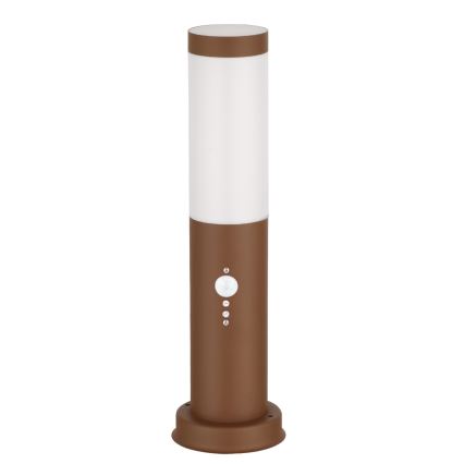 Brilagi - Lampada da esterno con sensore NOVA 1xE27/15W/230V 40 cm IP44 marrone