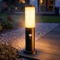 Brilagi - Lampada da esterno con sensore NOVA 1xE27/15W/230V 40 cm IP44 nera