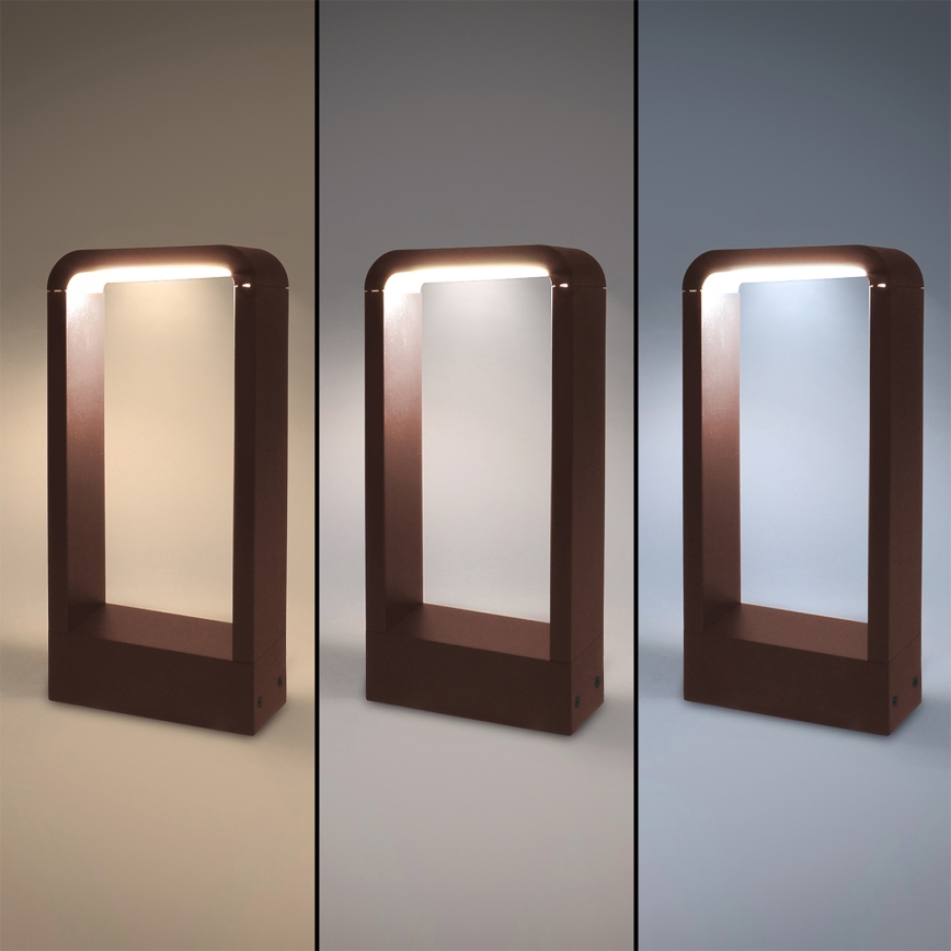 Brilagi - Lampada da esterno LED BARI LED/7W/230V 3000/4000/6000K marrone IP54 30 cm