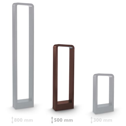 Brilagi - Lampada da esterno LED BARI LED/7W/230V 3000/4000/6000K marrone IP54 50 cm