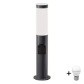 Brilagi - Lampada da esterno LED con portalampada ELIA 1xE27/7W/230V 4000K IP44 50 cm antracite