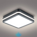 Brilagi - Lampada da esterno LED con sensore BENE LED/18W/230V 22x22 cm antracite IP54