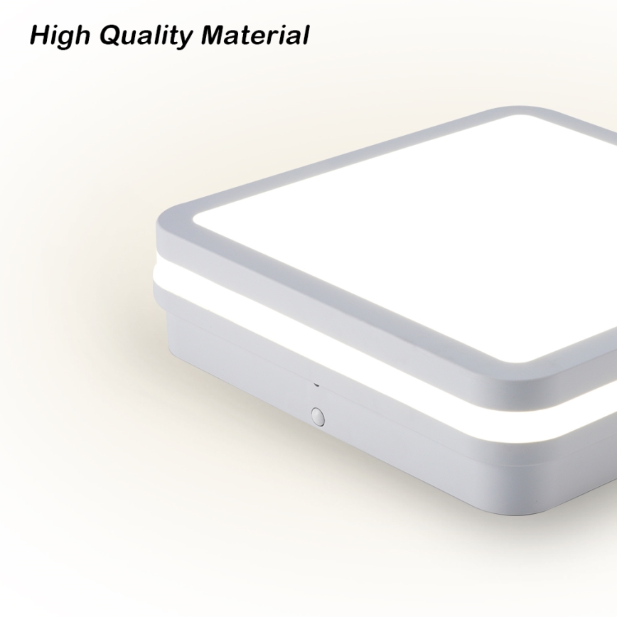 Brilagi - Lampada da esterno LED con sensore BENE LED/18W/230V 22x22 cm bianca IP54