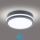 Brilagi - Lampada da esterno LED con sensore BENE LED/18W/230V Ø 22 cm antracite IP54