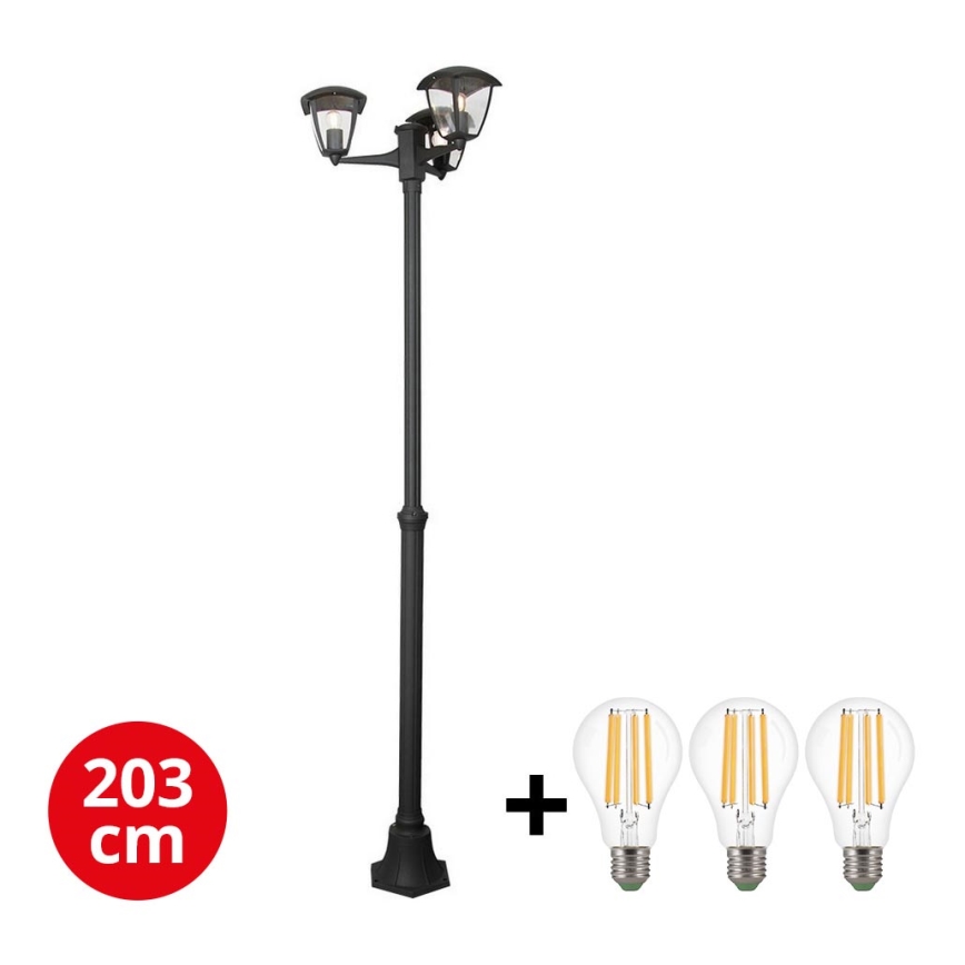 Brilagi -  Lampada da esterno LED LUNA 3xE27/60W/230V IP44