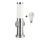 Brilagi - Lampada da esterno LED RGBW dimmerabile con 2 portalampade, 1xE27/9W/230V, 2700-6500K, IP44, 40 cm, cromo opaco