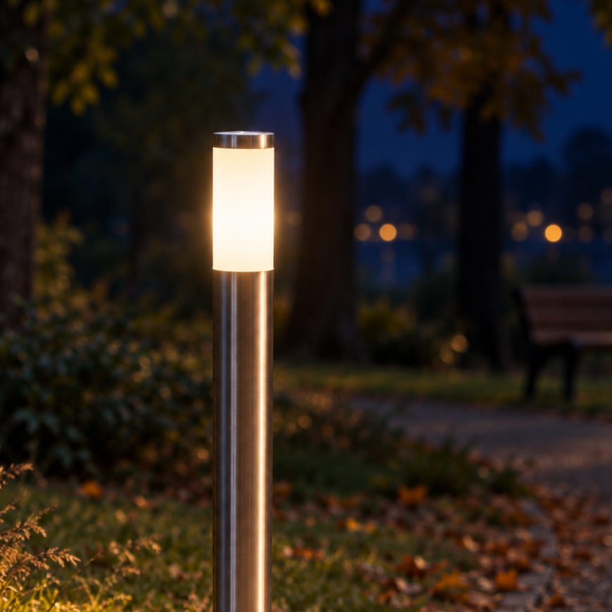 BRILAGI - Lampada da esterno dimmerabile LED RGBW ELIA 1xE27/6,5W/230V 2700-6500K IP44 Wi-Fi 100 cm cromo opaco