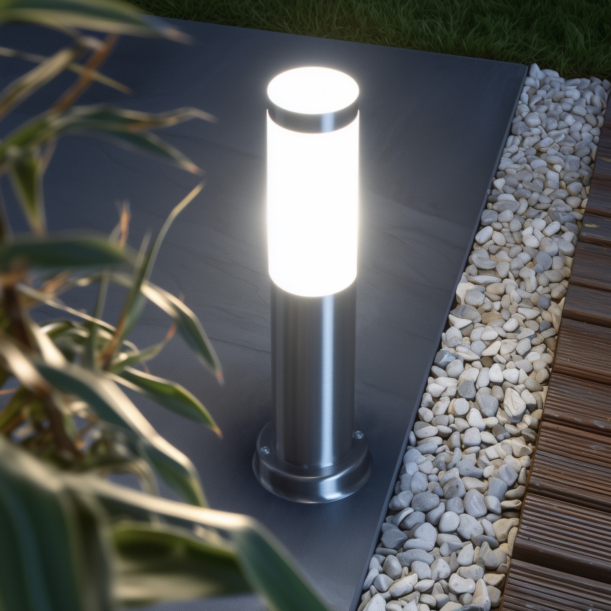 Brilagi - Lampada da esterno NOVA 1xE27/15W/230V 40 cm IP44 cromo opaco