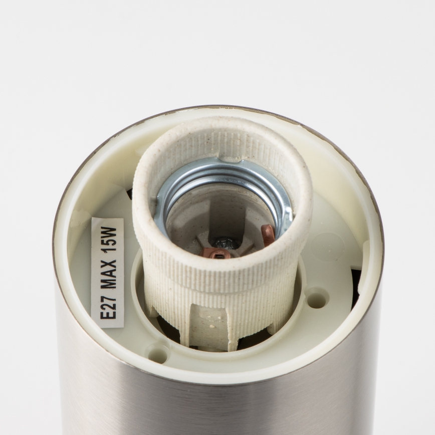 Brilagi - Lampada da esterno NOVA 1xE27/15W/230V 40 cm IP44 cromo opaco