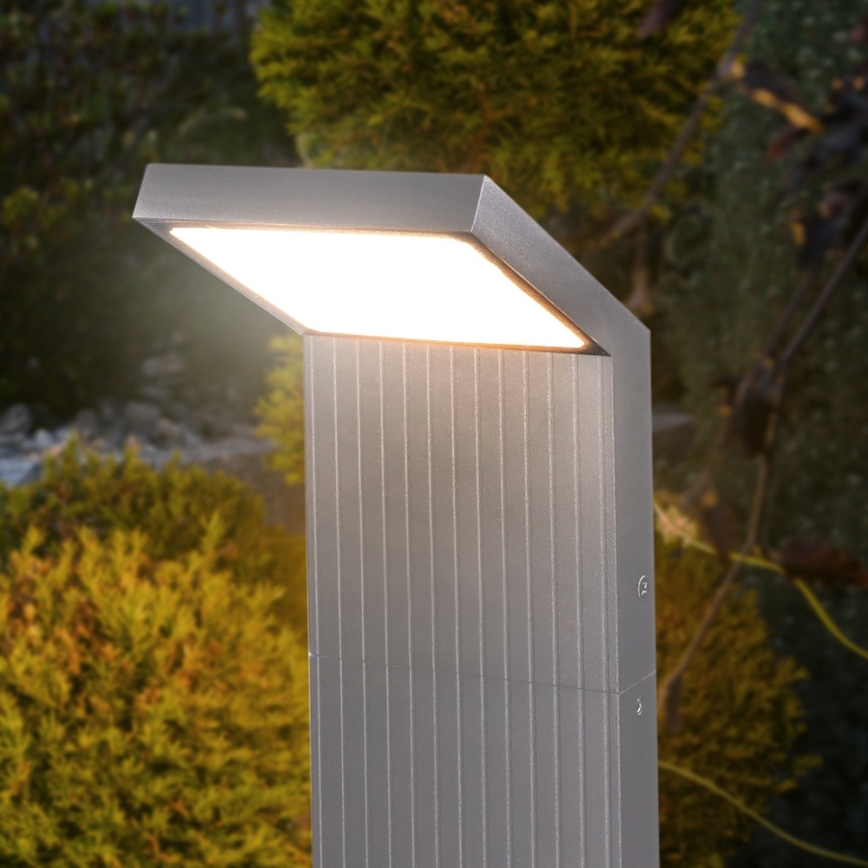 Brilagi - Lampada da esterno RIANO LED/8W/230V argento IP65 80 cm