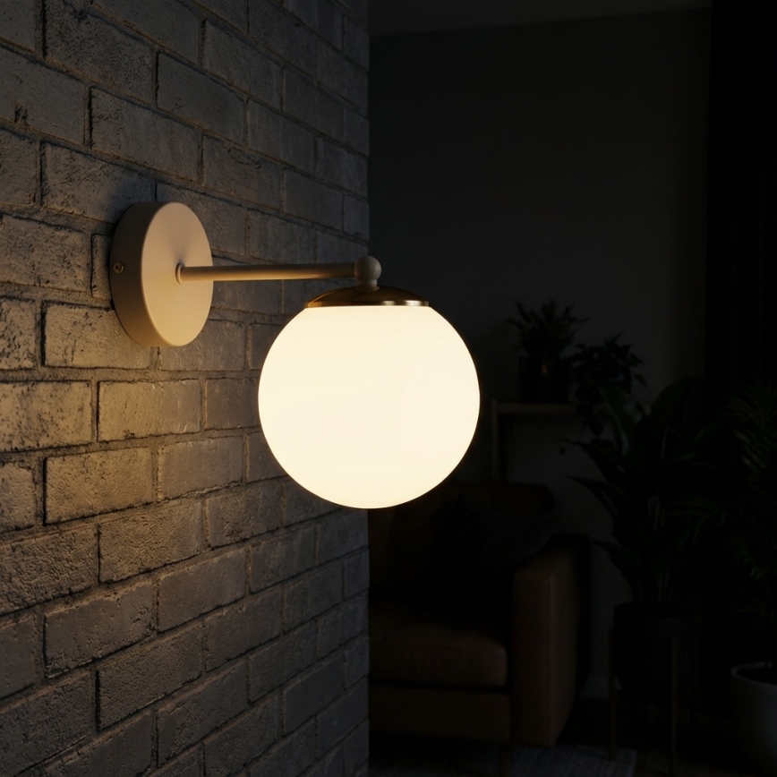 Brilagi - Lampada da parete 1xE27/60W/230V beige/oro