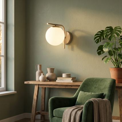 Brilagi - Lampada da parete 1xE27/60W/230V beige/oro