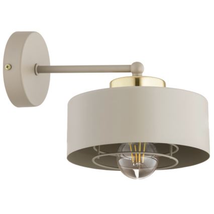 Brilagi - Lampada da parete 1xE27/60W/230V beige/oro