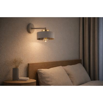 Brilagi - Lampada da parete 1xE27/60W/230V beige/oro