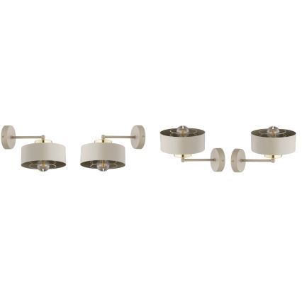 Brilagi - Lampada da parete 1xE27/60W/230V beige/oro