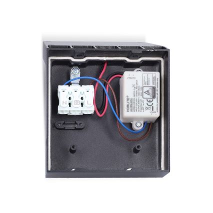 Brilagi - Lampada da parete a LED per esterni con sensore RIANO LED/8W/230V Antracite