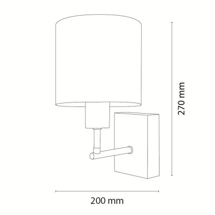 Brilagi - Lampada da parete per cameretta BOBO WOOD 1xE27/25W/230V rovere/nero/bianco/blu/orsetti