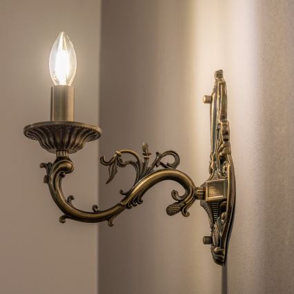 BRILAGI - Lampada da parete CLASSIC 1xE14/10W/230V in ottone