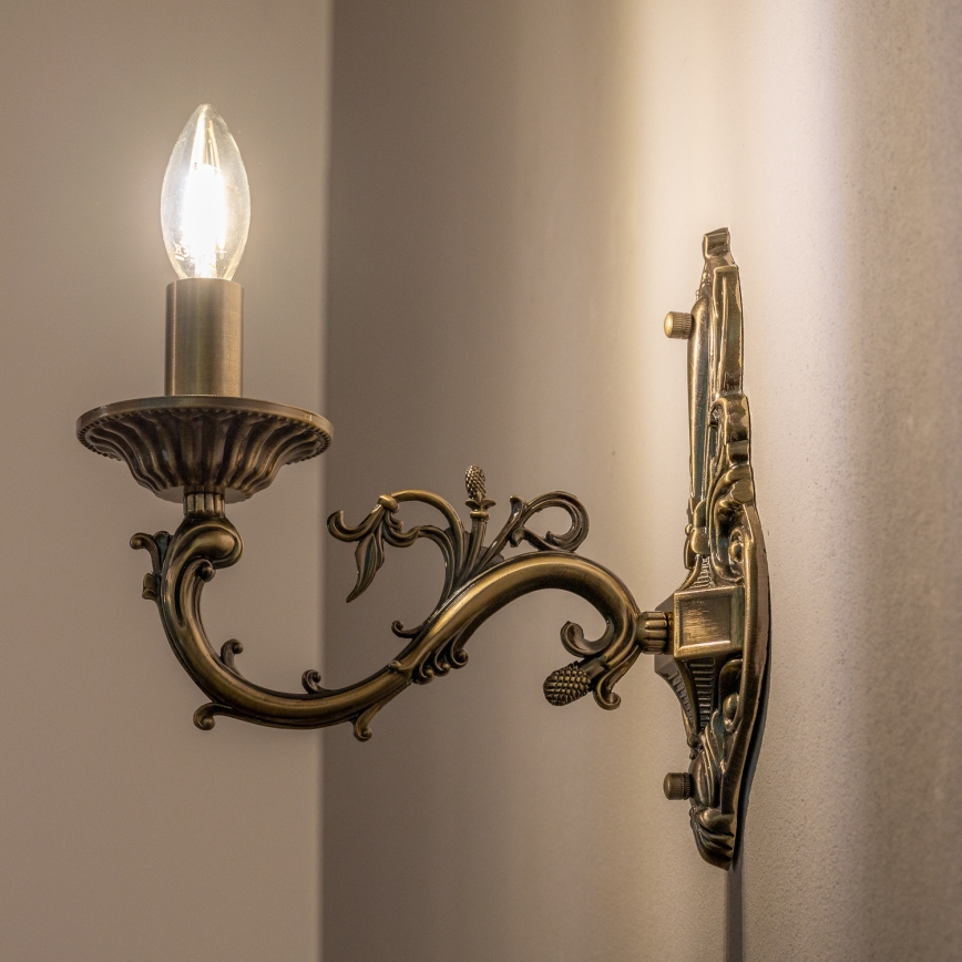 BRILAGI - Lampada da parete CLASSIC 1xE14/10W/230V in ottone