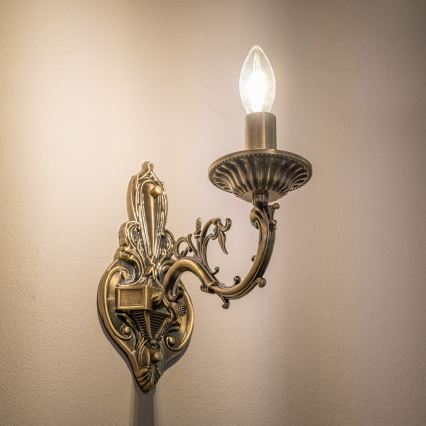 BRILAGI - Lampada da parete CLASSIC 1xE14/10W/230V in ottone