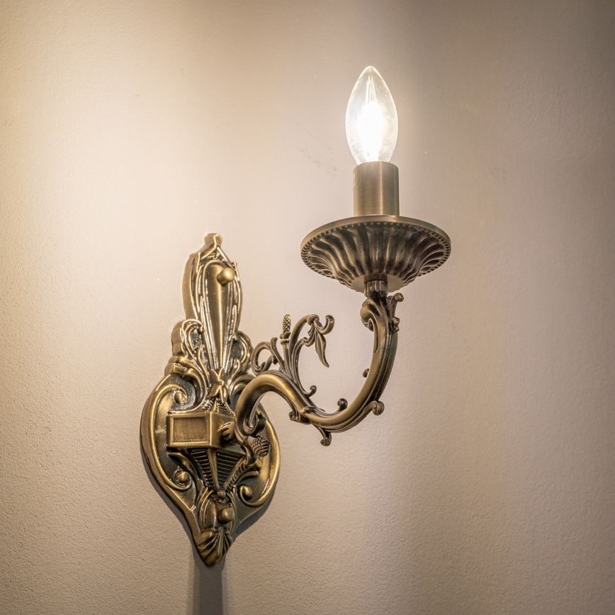BRILAGI - Lampada da parete CLASSIC 1xE14/10W/230V in ottone