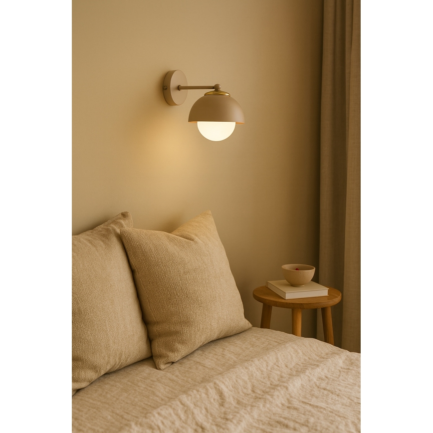 Brilagi - Lampada da parete COSMO 1xE27/60W/230V beige/oro
