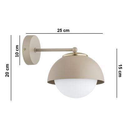 Brilagi - Lampada da parete COSMO 1xE27/60W/230V beige/oro