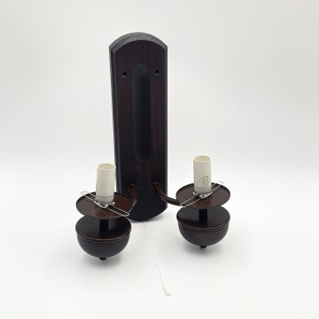 Brilagi - Lampada da parete COTTAGE 2xE14/40W/230V faggio