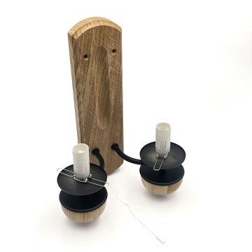 Brilagi - Lampada da parete COTTAGE 2xE14/40W/230V rovere