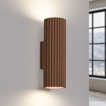 Brilagi - Lampada da parete CRESTO 2xGU10/10W/230V 20 cm marrone