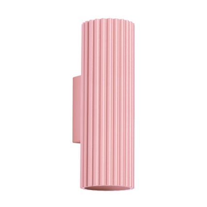 Brilagi - Lampada da parete CRESTO 2xGU10/10W/230V 20 cm rosa