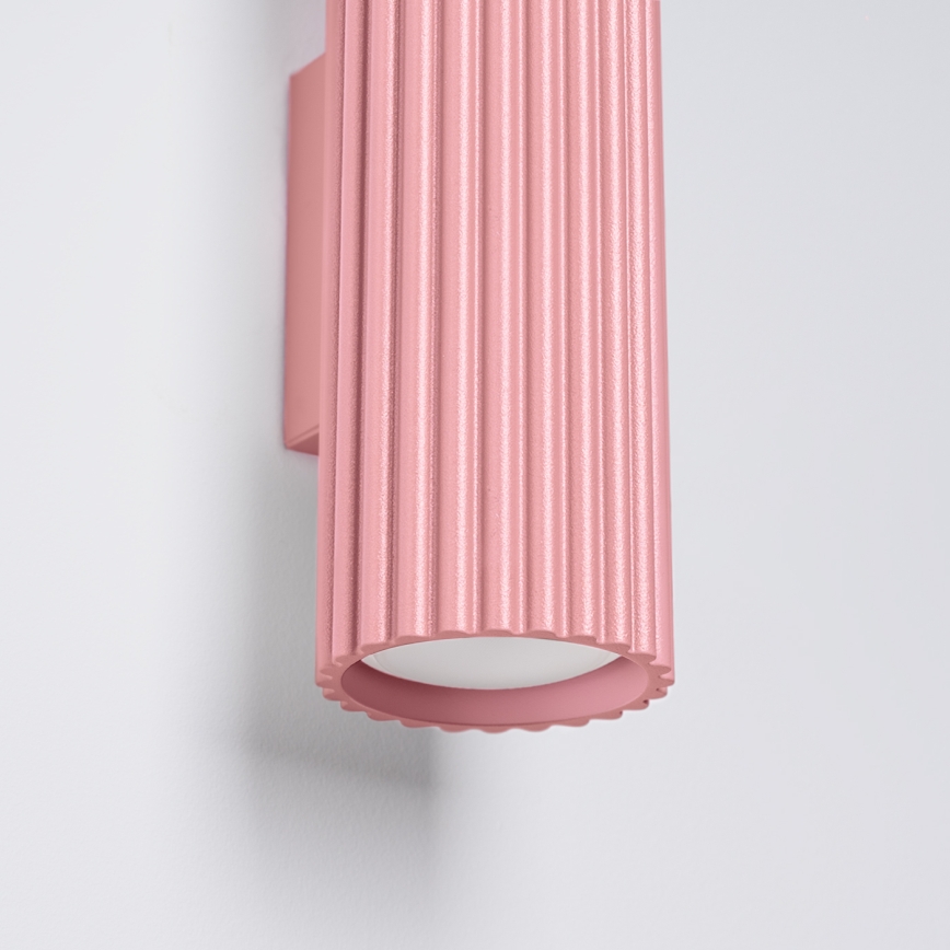 Brilagi - Lampada da parete CRESTO 2xGU10/10W/230V 20 cm rosa