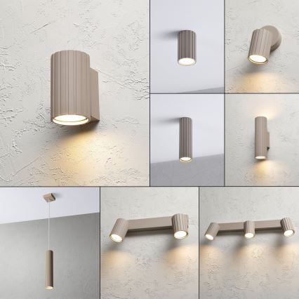Brilagi - Lampada da parete CRISPINA 1xGU10/10W/230V 10 cm beige