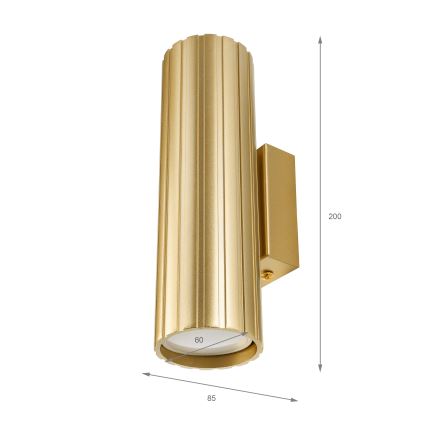 Brilagi - Lampada da parete CRISPINA 2xGU10/10W/230V 20 cm dorata