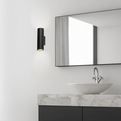 Brilagi - Lampada da parete CRISPINA 2xGU10/10W/230V 20 cm nera