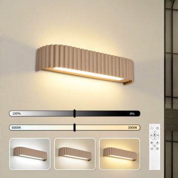 BRILAGI - Lampada da parete dimmerabile a LED FALCON MODERN LED/14W/230V 3000-6000K 40 cm beige + telecomando