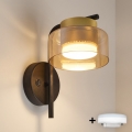 Brilagi - Lampada da parete dimmerabile LED RGB+CCT AURA LUX 1xGX53/14W/230V 2700-6500K Wi-Fi Tuya nero/oro
