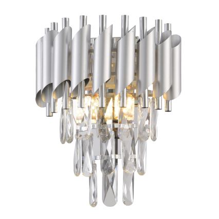 Brilagi - Lampada da parete ECLIPSE 2xE14/10W/230V argento