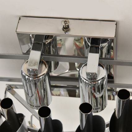 Brilagi - Lampada da parete ECLIPSE 2xE14/10W/230V argento