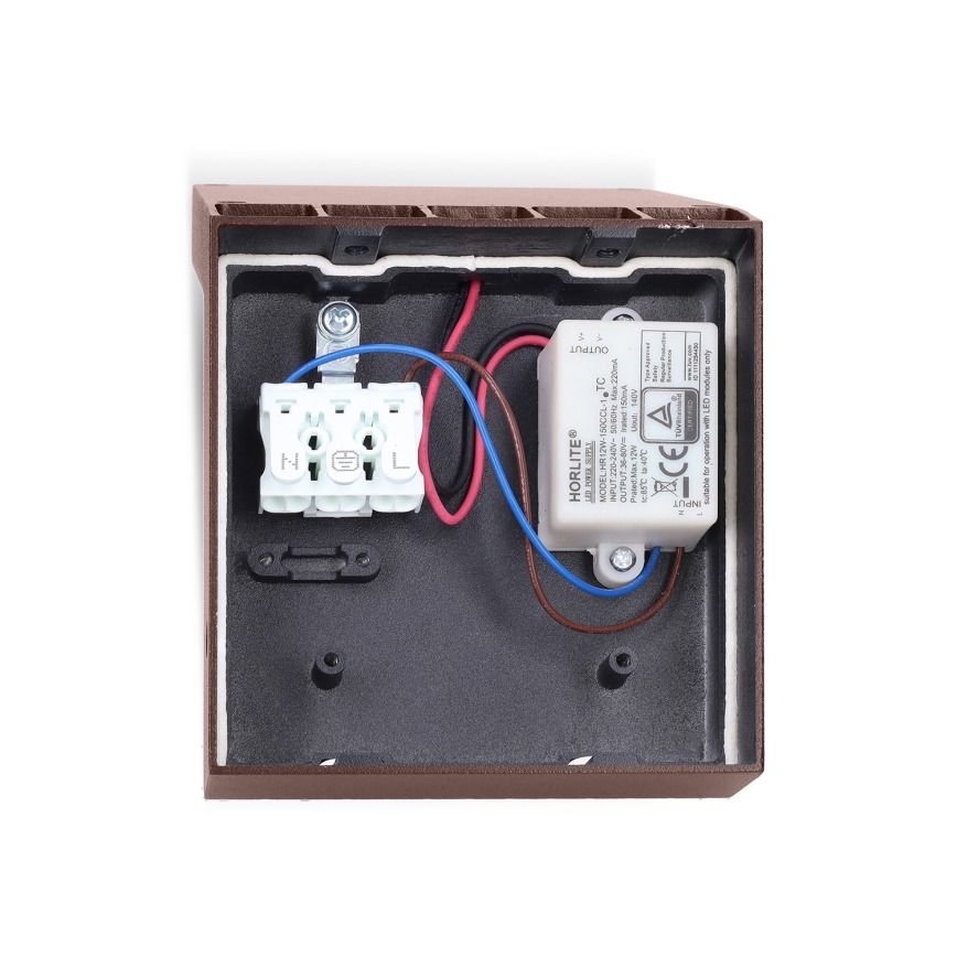 Brilagi - Lampada da parete esterna LED RIANO LED/8W/230V marrone IP65