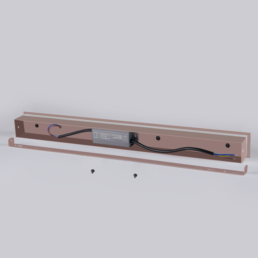 Brilagi - Applique da esterno a LED LINEAR LED/8W/230V 3000K IP65 30 cm marrone CRI 90