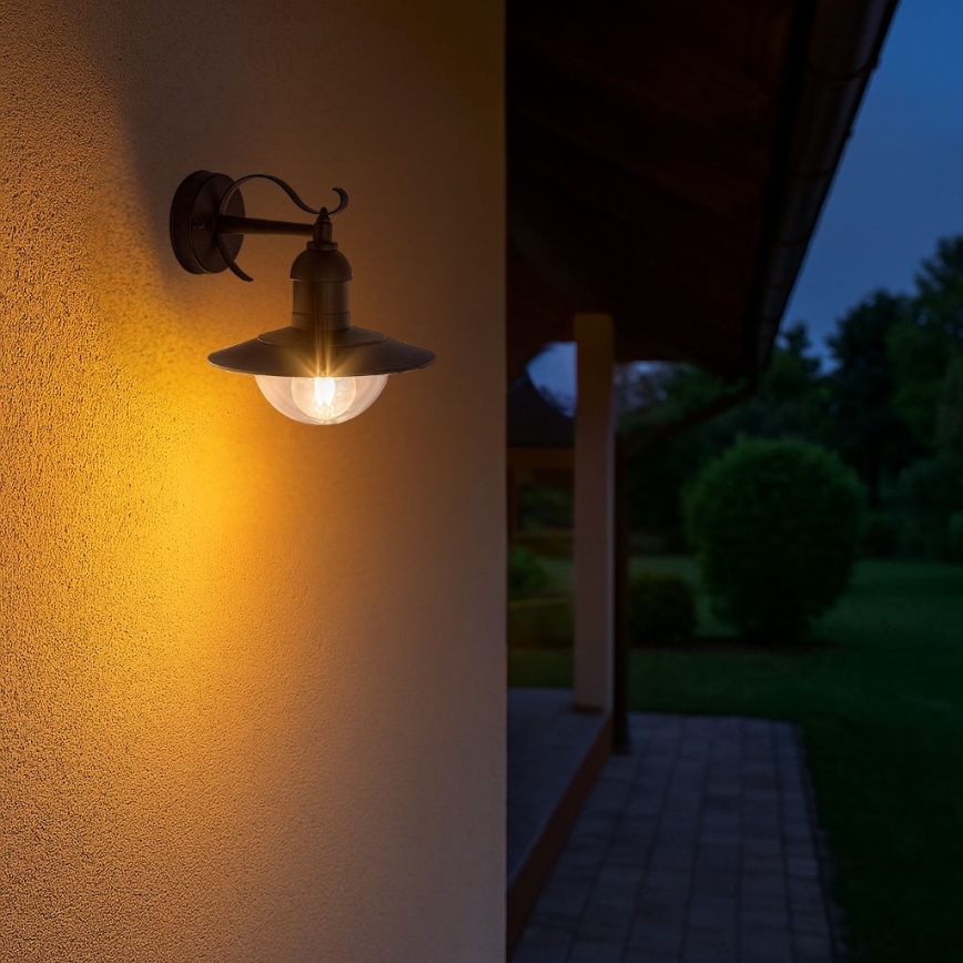 Brilagi - Lampada da parete esterna MOLDE 1xE27/60W/230V IP44 nera