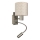 Brilagi - Lampada da parete flessibile a LED BOBO 1xE27/25W/230V + LED/3W cromo opaco/beige/a puntini