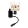 Brilagi - Lampada da parete flessibile a LED per bambini BOBO 1xE27/25W/230V + LED/3W nero/bianco/rosa/fate