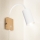 Brilagi - Lampada da parete flessibile con interruttore SELE 1xGU10/30W/230V bianco/decor rovere