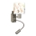 Brilagi - Lampada da parete flessibile LED per bambini BOBO 1xE27/25W/230V + LED/3W cromo opaco/bianco/animaletti