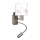 Brilagi - Lampada da parete flessibile LED per bambini BOBO 1xE27/25W/230V + LED/3W, cromo opaco/crema/coniglietti